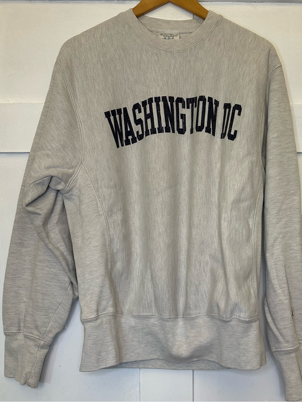 Champion Light Gray 'Washington DC' Crewneck Sweatshirt Men’s / Unisex Sz M